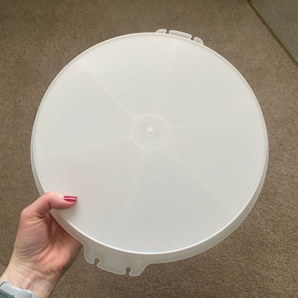 Vintage Tupperware Divided Relish Tray with Lid EUC Veggie Party Tray Hosting - Picture 7 of 11